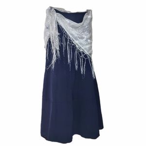 Versatile Blue Cotton Skirt